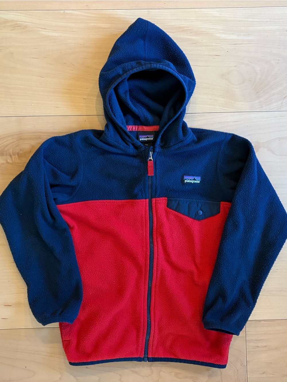 Patagonia light fleece hoody 5T